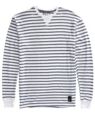 Boy's Spinner Stripe Thermal - White