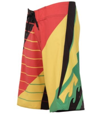 Men's Vantage Boardshort - Yellow Patterned