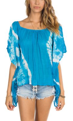 Women's Go With The Sun Cover-up - Blue Patterned