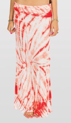 Women's Midway Love Maxi Skirt - Orange