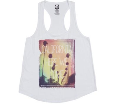 Women's Beach Love Tank - White