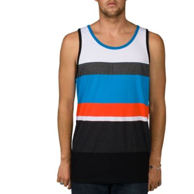 Men's Gravy Tank - White Patterned