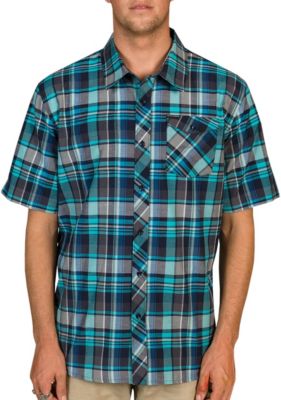Men's Jackson Woven SS Shirt - Navy / Dark Blue