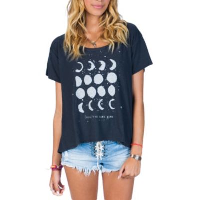 Women's Moon Dance Short Sleeve Tee - Black