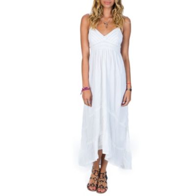 Women's Railroad Run Maxi Dress - White