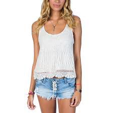 Women's Shayla Crochet Tank - Ivory / Bone