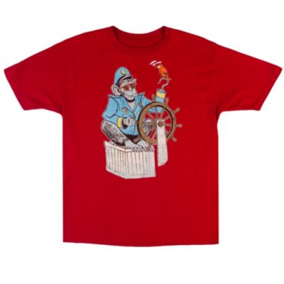 Boys' Sea Monkey Short Sleeve Tee - Red
