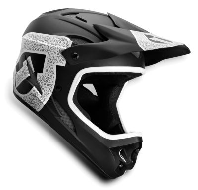 Comp Shifted full face helmet - White and Black