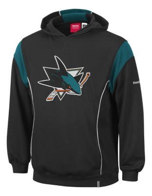 Men's Sharks Showboat Fleece Hoodie - Black