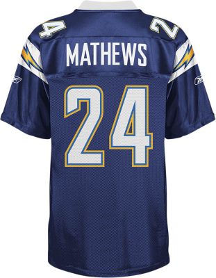 Men's Chargers Mathews Replica HOME Jersey