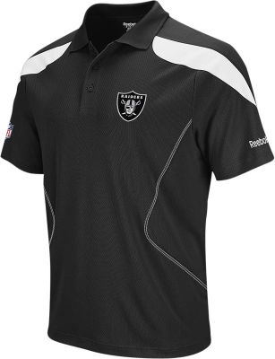 Men's Raiders Sideline Team Polo - Black