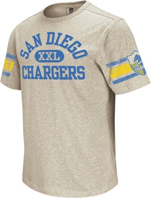 Men's Chargers Vintage Applique Tee - Gray