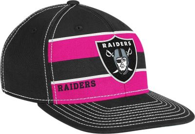 Men's Raiders BCA Flat Brim Flex Cap - Black