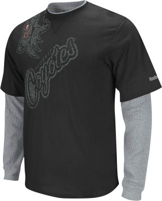 Men's Coyotes Scrimmage Splitter Long Sleeve Tee - Black