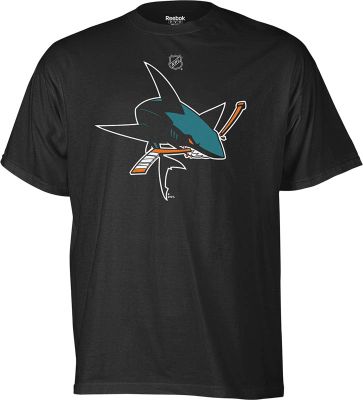 Men's Sharks Primary Logo Tee - Black