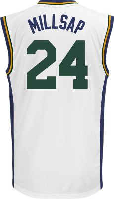Men's Jazz Millsap Home Jersey - White
