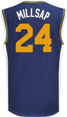Men's Jazz Millsap Road Jersey - Navy / Dark Blue