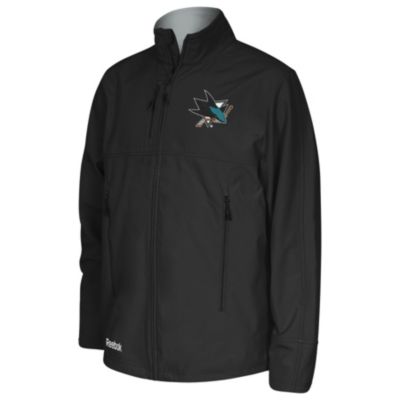 Men's Sharks Official Logo Softshell Jacket - Black