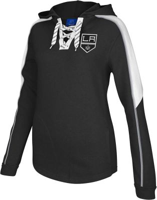 Women's Kings Lace Up Pullover Fleece - Black