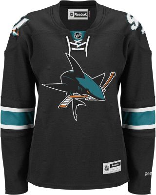 Women's Sharks Premier Alternate Jersey - Black
