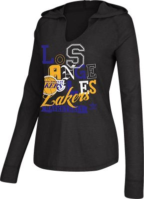Women's Lakers Dream Mix L/S Tee - Black