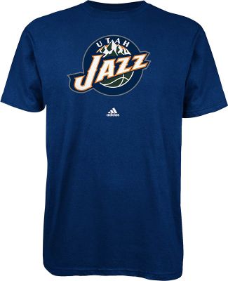 Men's Jazz Primary Logo Tee - Navy / Dark Blue