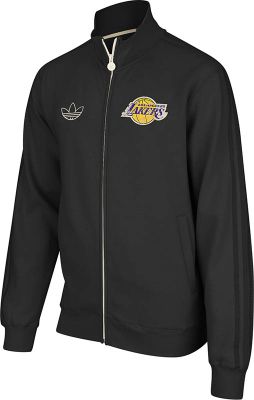 Men's Lakers NBA Felt Icon Track Jacket - Black