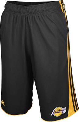 Men's Lakers 3-Stripe Short - Black