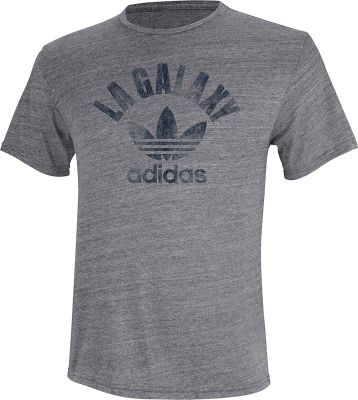 Men's Galaxy Large Trefoil Tee - Dark Gray