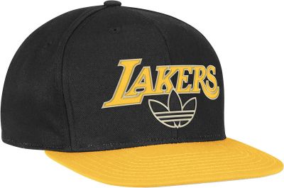 Men's Lakers Flat Brim Snapback Cap