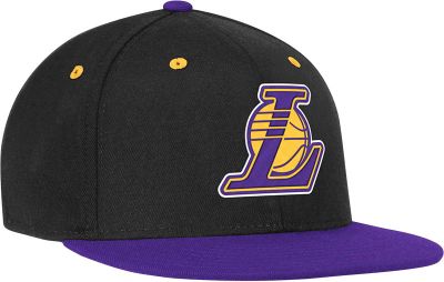 Men's Lakers Flat Brim Flex  Wool Cap - Purple