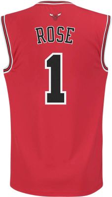 Men's Bulls Rose Road Jersey - Red