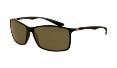 Sunglasses in Black Hi-Tech Frames with Green Polarized Lenses