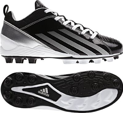 Kids' Blast 3 MD 5/8 J Football Cleats – Black/Running White/Metallic Silver
