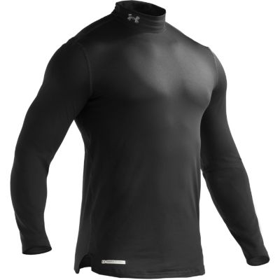 Men's Coldgear Fitted Mock - Black