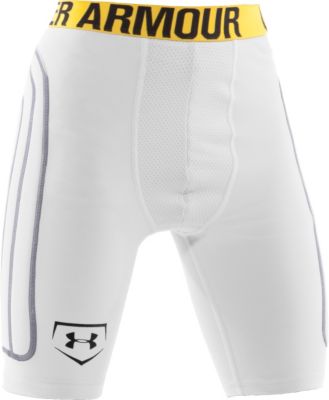 Youth Break III Compression Slider Shorts - White