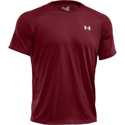 Men's UA Tech Tee - Maroon / Dark Red
