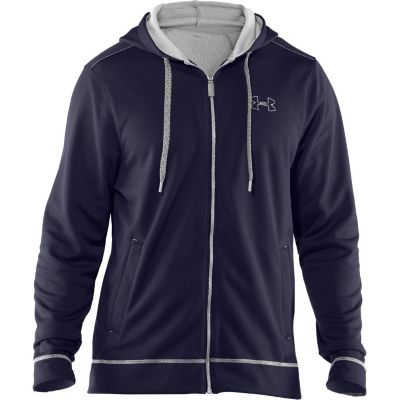 Men's Tech Zip Fleece Hoody - Navy / Dark Blue