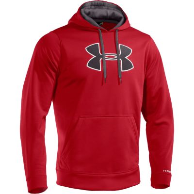 Men's Sa Fleece Big Logo Hoody - Red