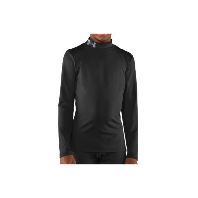 Youth Coldgear Fitted Mock  - Black
