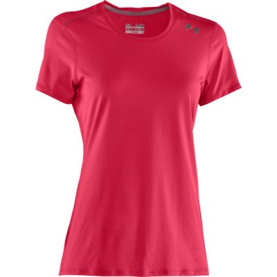 Women's UA Sonic Solid Short Sleeve Top - Red