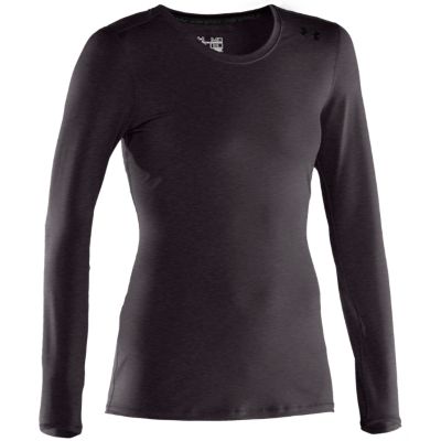 Women's UA Sonic Solid Long Sleeve Top - Charcoal