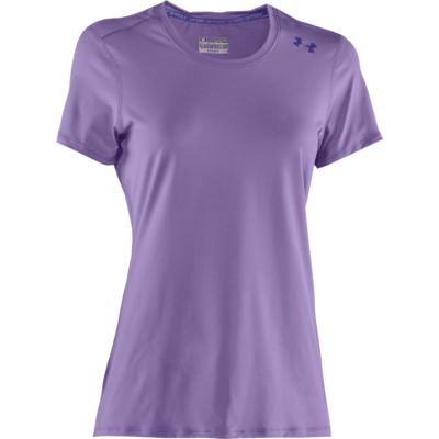 Women's UA Sonic Solid Short Sleeve Top - Purple
