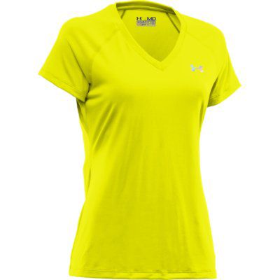 Women's UA Tech Short Sleeve V-neck Tee - Yellow
