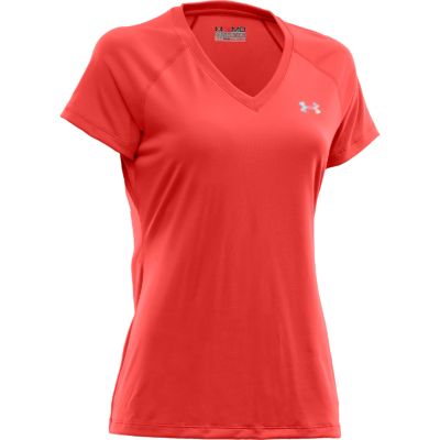 Women's UA Tech Short Sleeve V-neck Tee - Orange