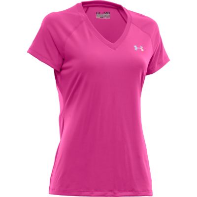 Women's UA Tech Short Sleeve V-neck Tee - Pink
