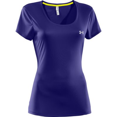 Women's Heatgear Flyweight Short Sleeve Top - Purple