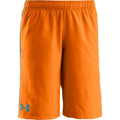 Boys' Ripping Embossed Woven Short - Orange Patterned
