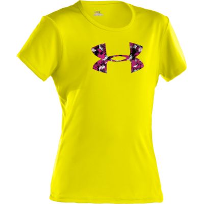 Girls' Big Logo Short Sleeve Tech Tee - Yellow