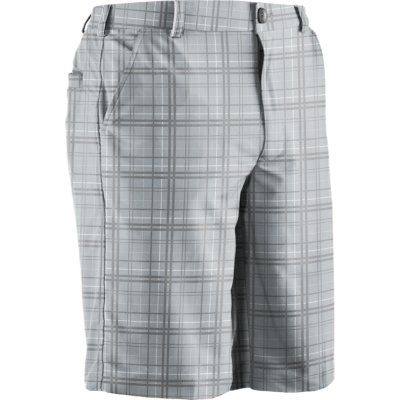 Men's UA Forged Plaid Short 3.0 - Gray Patterned